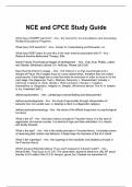 NCE and CPCE Study Guide