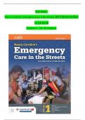 TEST BANK - Nancy Caroline&rsquo;s Emergency Care in the Streets&comma; 8th Edition by Nancy Caroline
