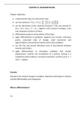 O Level Additional Mathematics Chapter on Differentiation