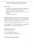O Level Additional Mathematics Chapter on Logarithms and Exponential Functions