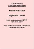 Samenvatting hele boek Praktisch Staatsrecht Visscher 5e druk, NIEUW 2024