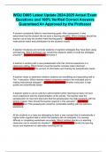 WGU D005 Latest Update 2024-2025 Actual Exam Questions and 100&percnt; Verified Correct Answers Guaranteed A&plus; Approved by the Professor