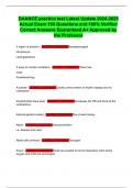 DAANCE practice test Latest Update 2024-2025 Actual Exam 190 Questions and 100&percnt; Verified Correct Answers Guaranteed A&plus; Approved by the Professor