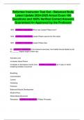 Reformer Instructor Test Out - Balanced Body Latest Update 2024-2025 Actual Exam 160 Questions and 100&percnt; Verified Correct Answers Guaranteed A&plus; Approved by the Professor