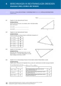 Aufgaben zu Berechnungen in rechtwinkligen Dreiecken mit Lösungen