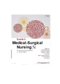 TEST BANK FOR LEWIS'S MEDICAL SURGICAL NURSING 5TH EDITION BY BROWN| ALL CHAPTERS | COMPLETE| A+ EXAM GUIDE| 