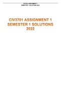 CIV3701 ASSIGNMENT 1 SEMESTER 1 SOLUTIONS 2022