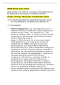 NR 566 Advanced Pharmacology week 5 Study&period;
