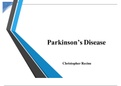 Parkinson's Disease Presentation PSY 103