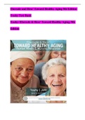 Ebersole and Hess’ Toward Healthy Aging 9th Edition  Touhy Test Bank(All Chapters Complete)