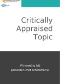 Module 5 - Verpleegkundige Leiderschap - Critically Appraised Topic &lpar;CAT&rpar; &vert; Beoordeeld met een 8&period;5 &vert; inclusief beoordeling van de docent 