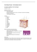 Samenvatting blok geel, Dermatologie (week 3)