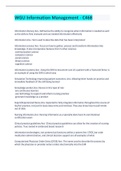 BUNDLE&colon;&colon;&colon; WGU INFORMATION MANAGEMENT AND THE APPLICATION OF TECHNOLOGY C468 EXAMS COMPILED