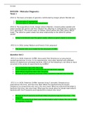 BIOS 390 Molecular Biology Week 1-7 Exam Study Guide with Lab Reports- Complete Guide