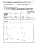 Organic Chemsitry Post Lab Elimination Reaction