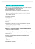 NR 443 EXAM 1 REVIEW