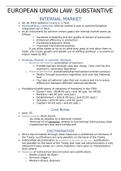 Complete summary European Union Substantive Law