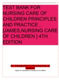 est Bank for Nursing Care of Children Principles and Practice 4th Edition by James.pdf