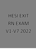 HESI EXIT RN EXAM V1-V7 2022