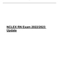 Exam (elaborations) NCLEXRN2022/2023 