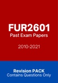 FUR2601 - Exam Questions PACK (2010-2021)