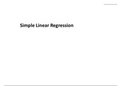  Simple and Multiple Regression