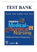 Test Bank For Phipp’s Medical-Surgical Nursing: Health and Illness Perspectives, 8th Edition By Monahan