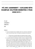 PVL 2601 Assingment 1 EXPLAINED WITH EXAMPLES SOLUTIONS &lbrace;SEMESTER 2 &colon;YEAR  2022&rcub;