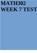 MATH302 WEEK 7 TEST 