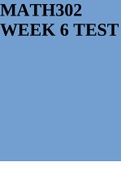 MATH302 WEEK 6 TEST