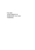 FAC2601 ASSIGNMENT 02 SEMESTER 1 & 2 2021 VERIFIED.