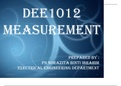 Class notes  BASIC MEASUREMENT IN ENGINEERING  