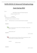 NURS-6501N-32 Advanced Pathophysiology exam 2022&period;