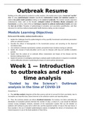 Outbreaks modelling and understanding
