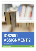IOS2601 Assignment 2 Semester 1 2022