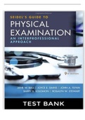 Seidel's Guide to Physical Examination 9th Edition Ball Test Bank