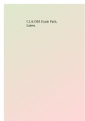 CLA1503 Exam Pack. Latest.