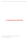 Ati fundamentals proctored exam questions and answers with rationales
