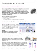 Samenvatting Microbes And Infection