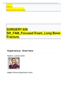 SURGERY 929 SH_FAM_Focused Exam_Long Bone Fracture GRADED A