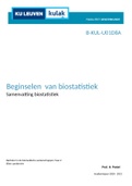 Inleiding tot de biostatistiek