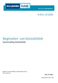 Inleiding tot de biostatistiek