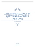 ATI Pharmacology Questions and Answers new 2020/2022 All chapters 1-47