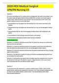 2024 HESI Medical surgical LPN/PN Actual exam questions nursing v1