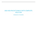2022 HESI RN EXIT EXAM V2 WITH COMPLETE SOLUTION