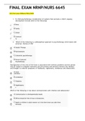 NURS 6645 FINAL EXAM