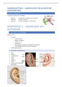 Samenvatting Anatomie van het oor 