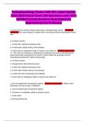 Pathophysiology Exam 3 NR 283 Latest Update 2024-2025 Actual Exam 200 Questions and 100&percnt; Verified Correct Answers Guaranteed A&plus; Approved by the Professor