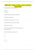 Math 100 - Exam 3 with correct answers 100&percnt; 2024