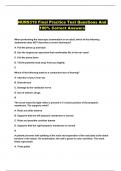 NURS319 Final Practice Test Questions And 100&percnt; Correct Answers